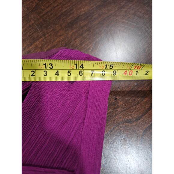J. Crew Silk Chiffon Marbella Plum Magenta Dress  Bridesmaid Cocktail MSP $250 - Picture 7 of 8